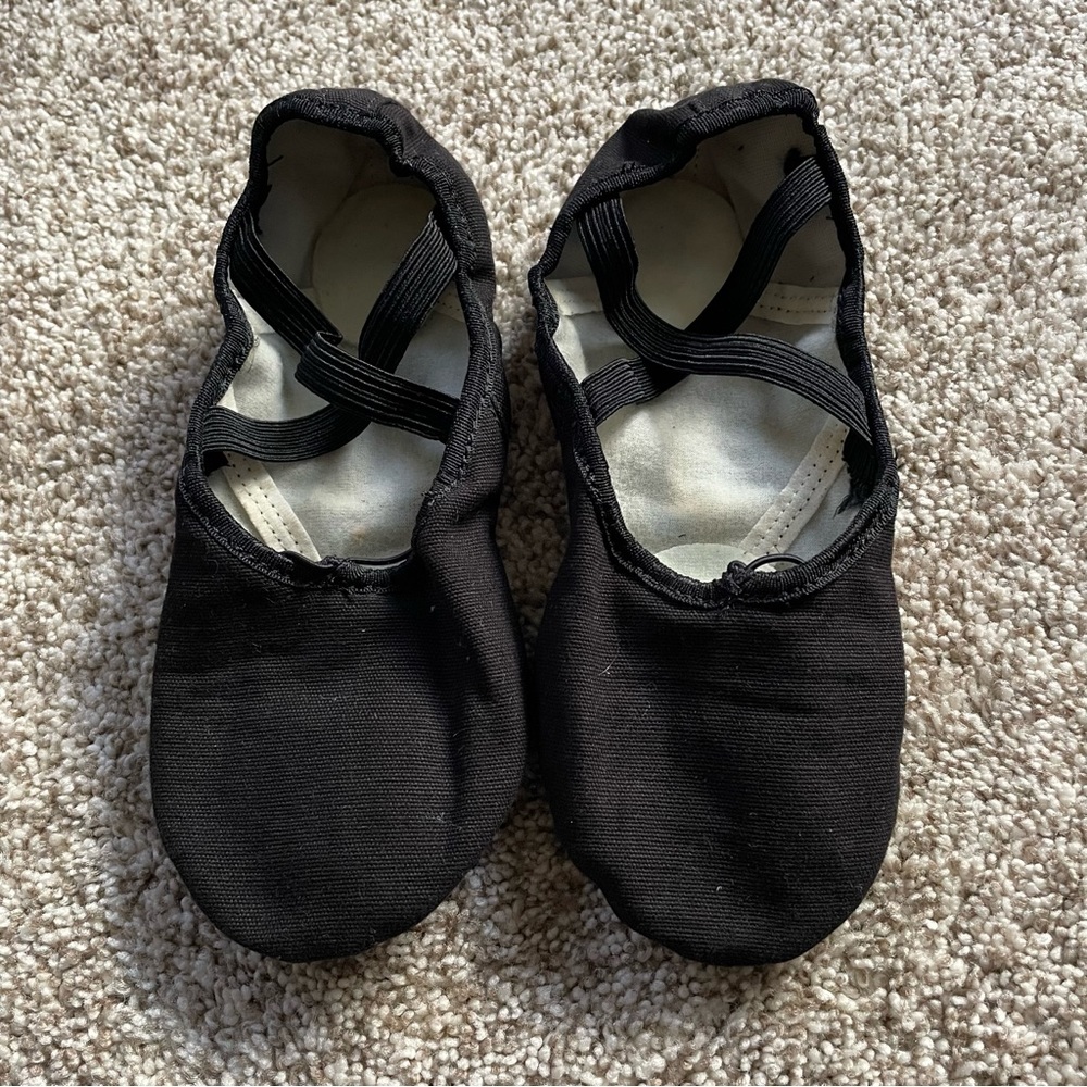 Black Women's Dance Slip-On Canvas Shoes